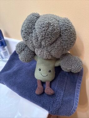 Jellycat Gray & Olive Broccoli Plush